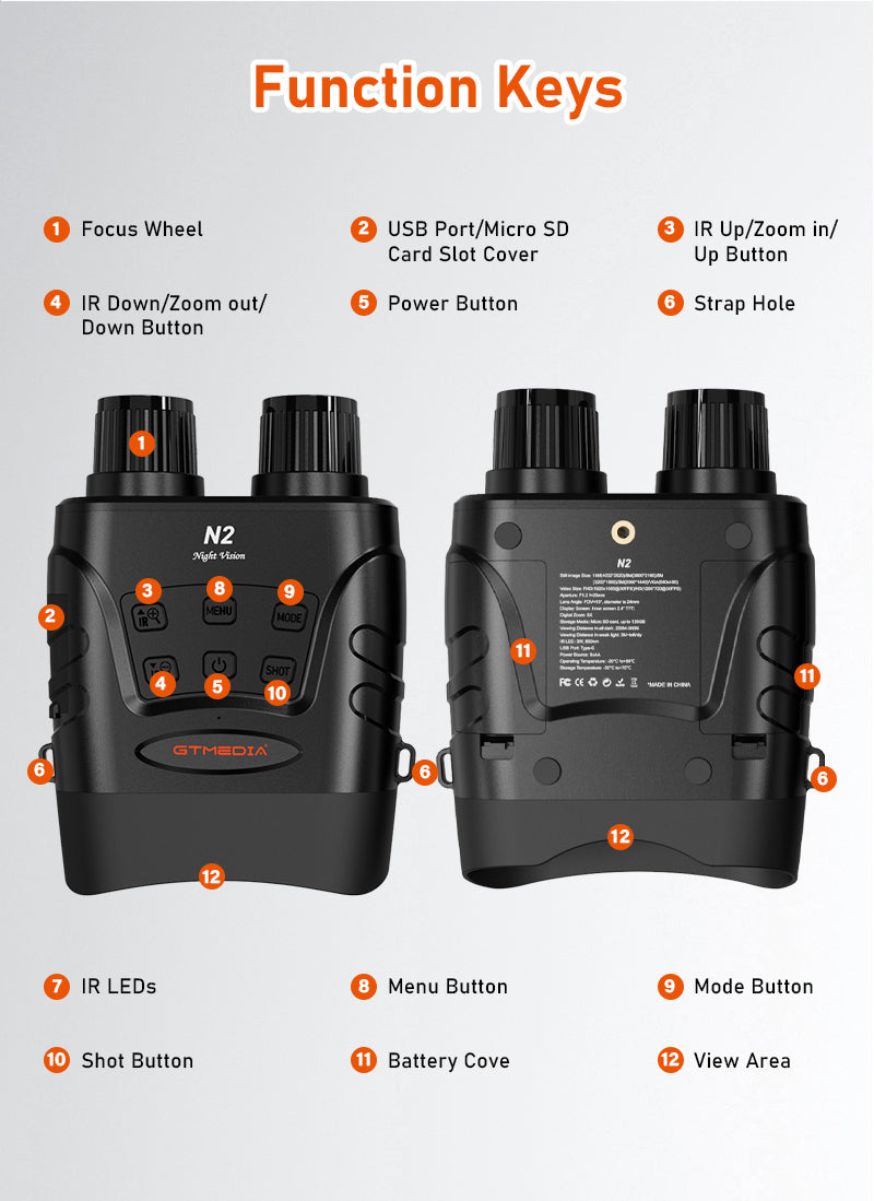 GTMEDIA N2 Infrared Binocular Night Vision