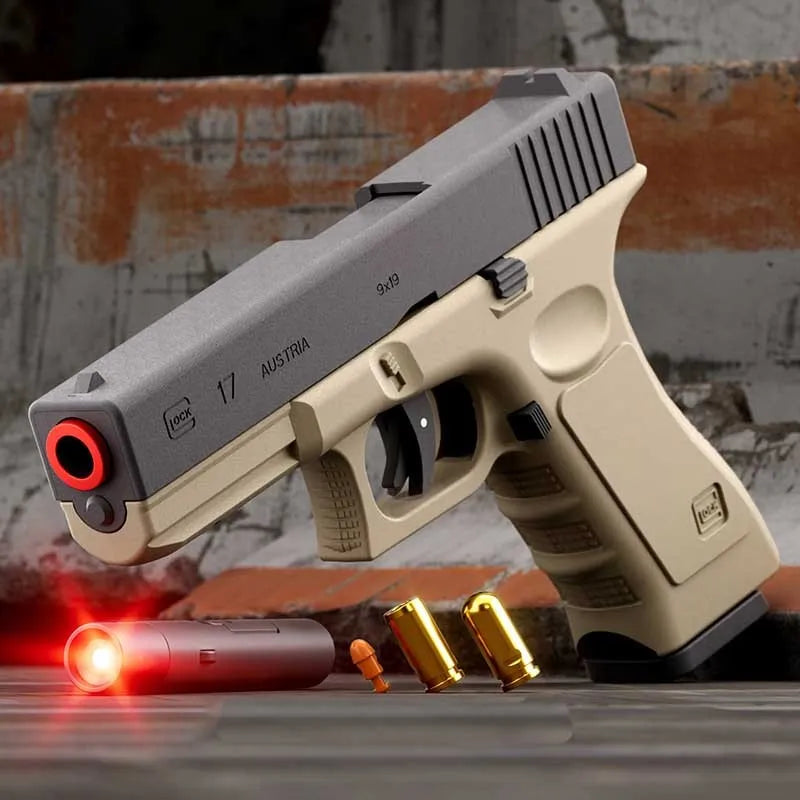 Glock Shell Ejecting Laser Tag Foam Dart Blaster
