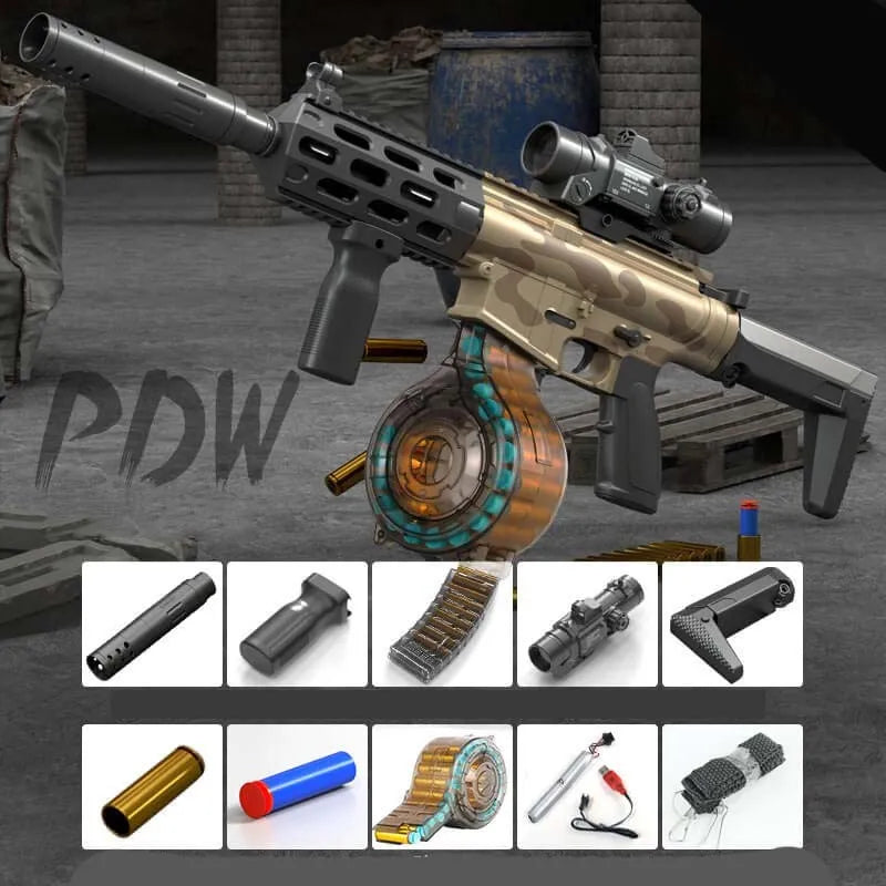 LC PDW Electric Shell Ejection Rifle Foam Blaster