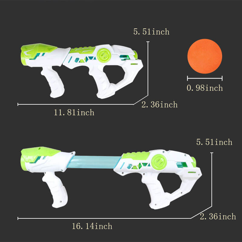 Rapid Fire Pump Air Popper Foam Ball Toy Gun