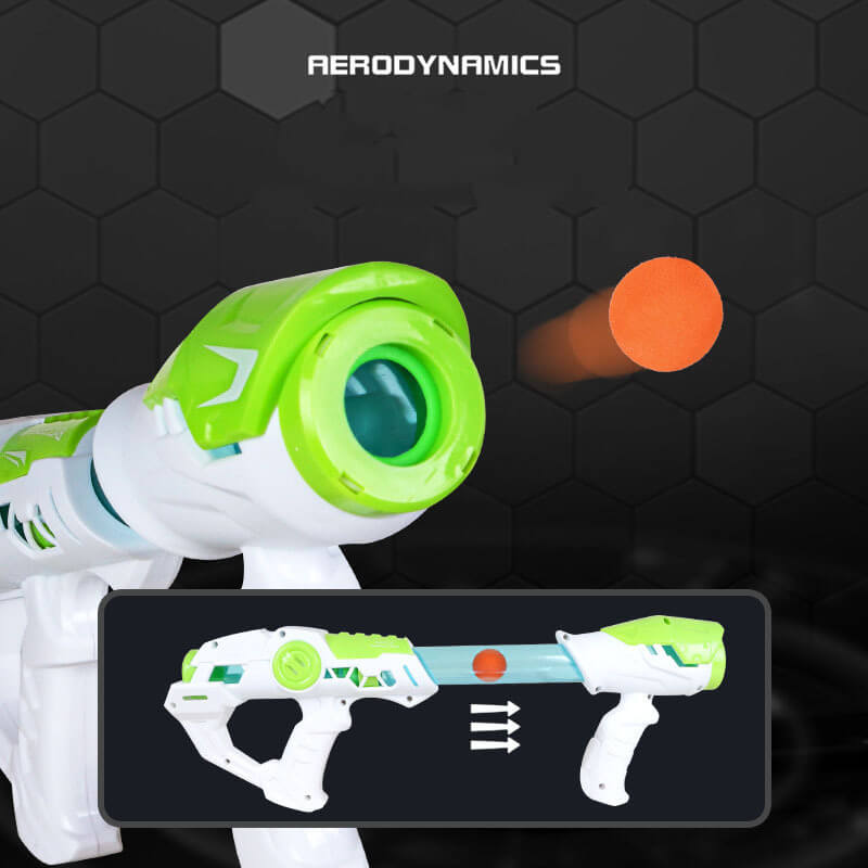 Rapid Fire Pump Air Popper Foam Ball Toy Gun