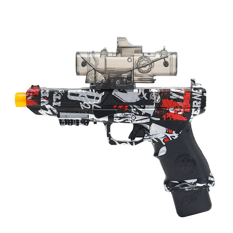 Electric Graffiti Glock Hopper-Fed Splatter Ball Blaster Orbeez Toy