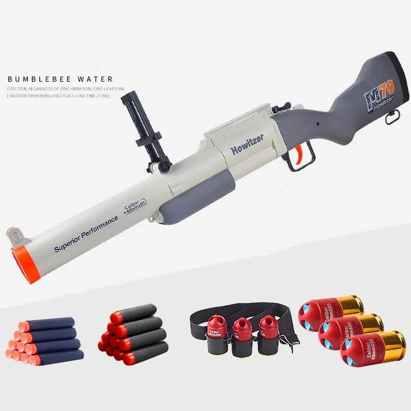 JH2026 M79 Howitzer Triple Shot Manual Foam Blaster