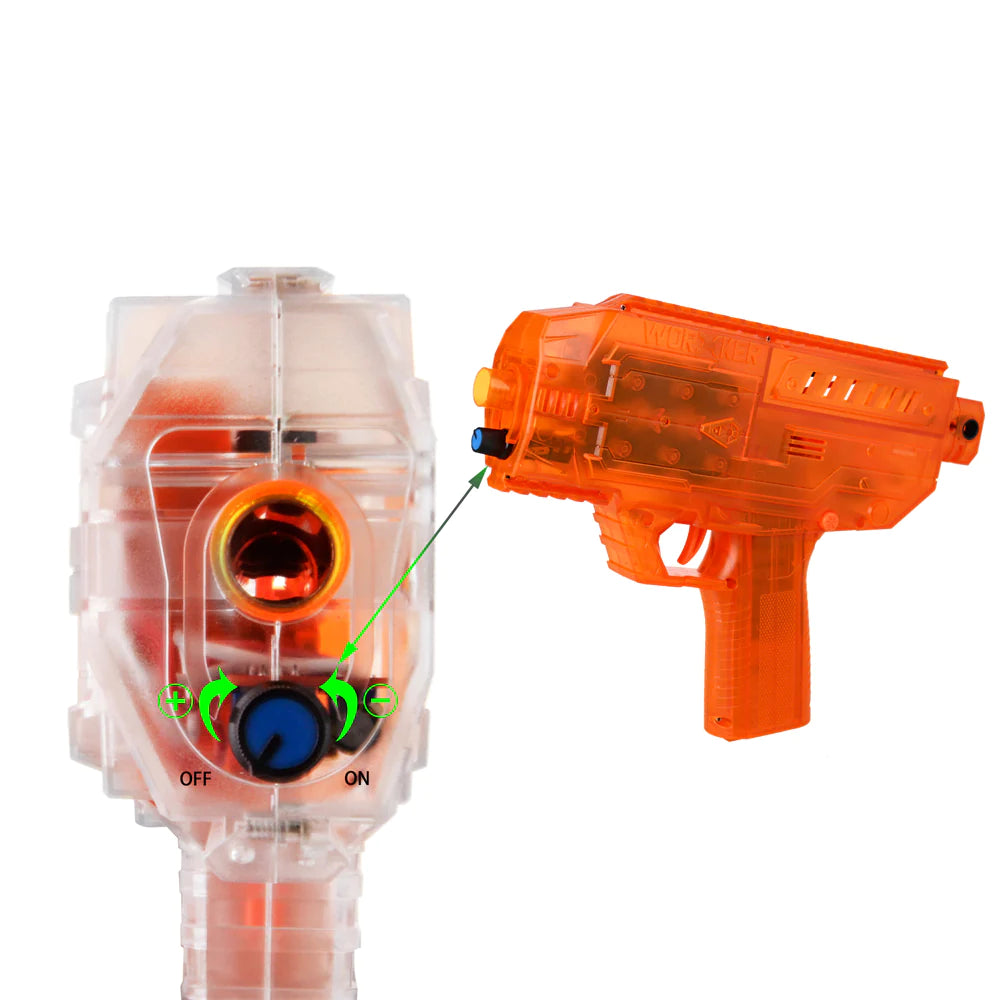 WORKER Transparent Orange Upgraded Phoenix 1.0 Blaster-Kublai-Kublai