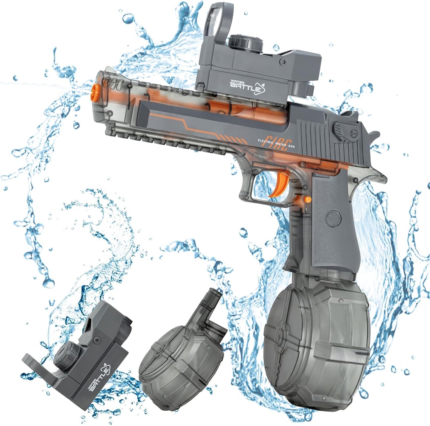 Electric Blowback Desert Eagle Water Gun-black