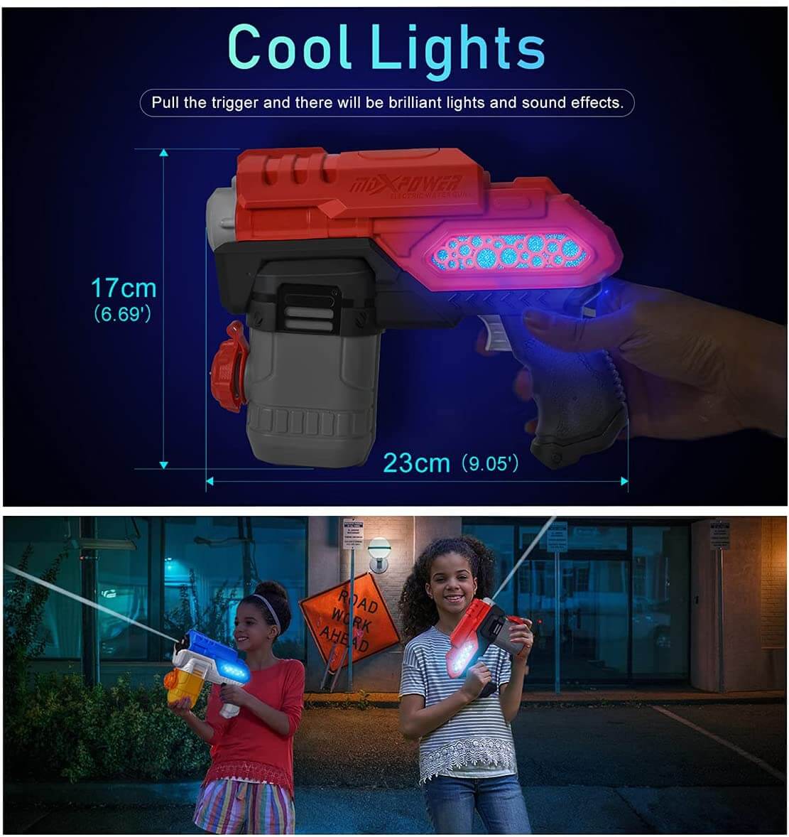 Long Range Electric Water Blaster with LED Light-Biu Blaster-Uenel