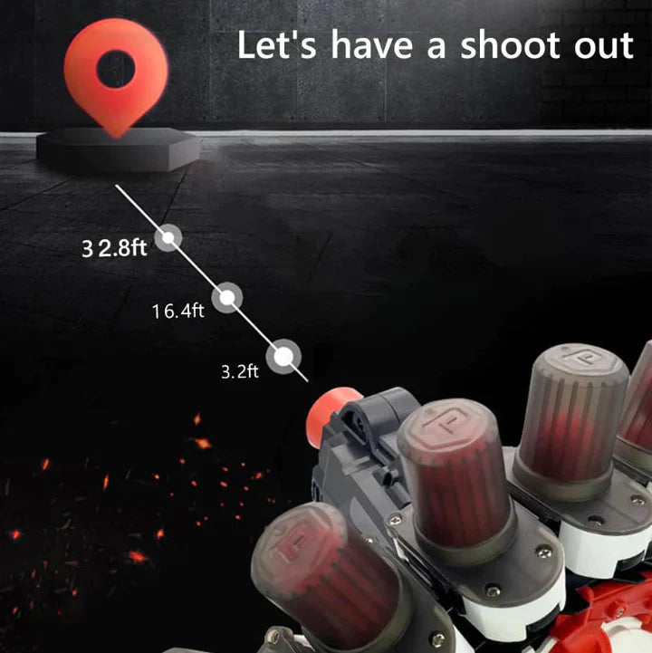 Tack PRO Power Ring Handheld Foam Ball Blaster