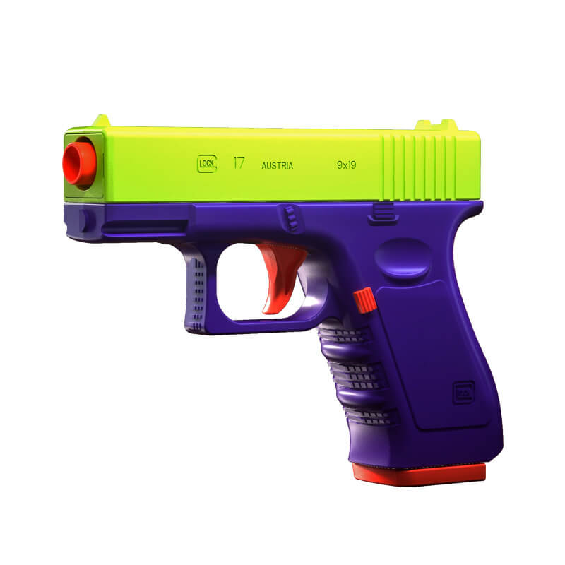 3D Printed Glock Shell Eject Blaster Fidget Stress Relief Toy Gun