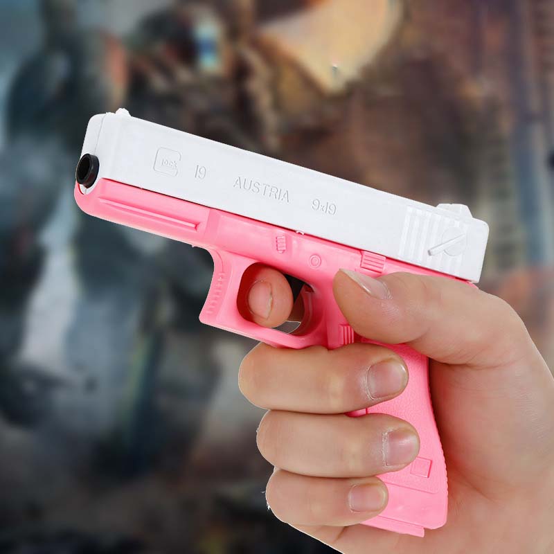 Manual Pink Gel Ball Blaster Glock Toy Gun