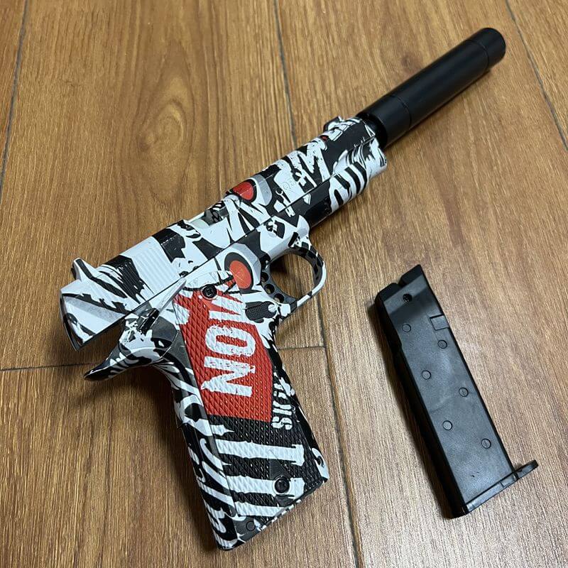 M1911 Graffiti Manual Mag-Fed Gel Ball Blaster-Kublai-Kublai