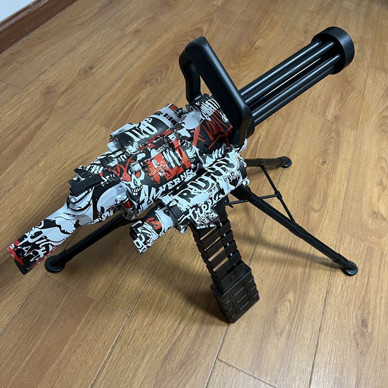 Electric Mag-Fed Graffiti Gatling Gel Blaster Splat Ball Gun