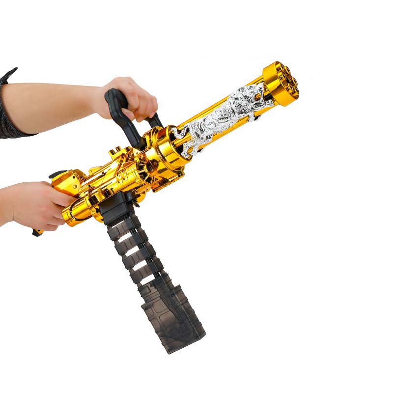 Lehui Electric Mag-Fed Gold Gatling Gel Blaster
