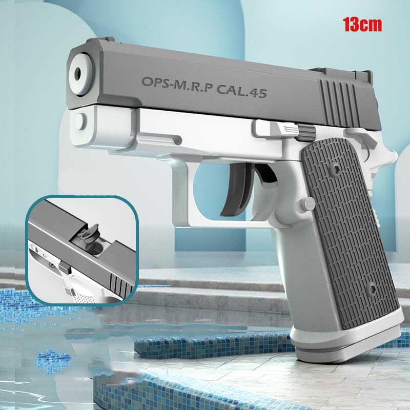 Mini M1911 Waterproof Electric Semi-Auto Water Gun-Biu Blaster-gray-Uenel