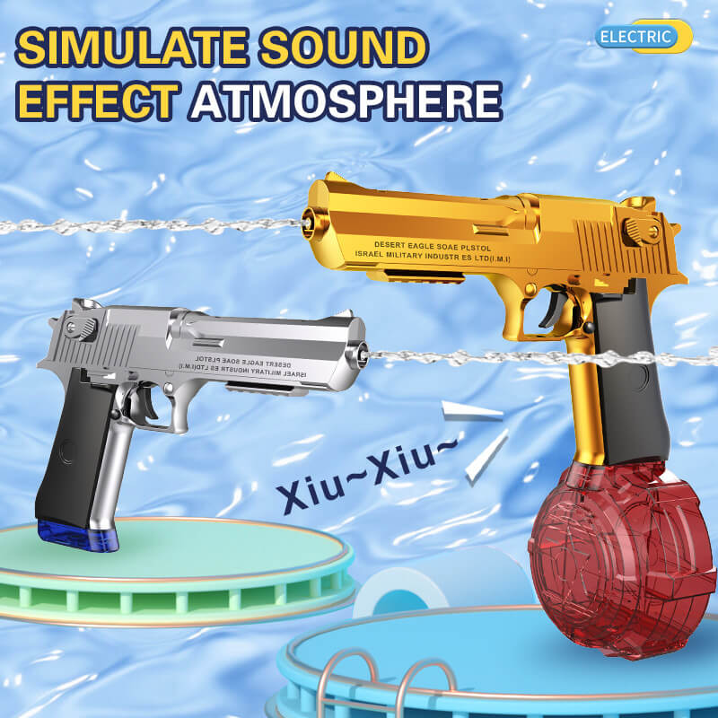 Desert Eagle Fully Automatic Electric Water Gun with Magazine-Biu Blaster-Uenel
