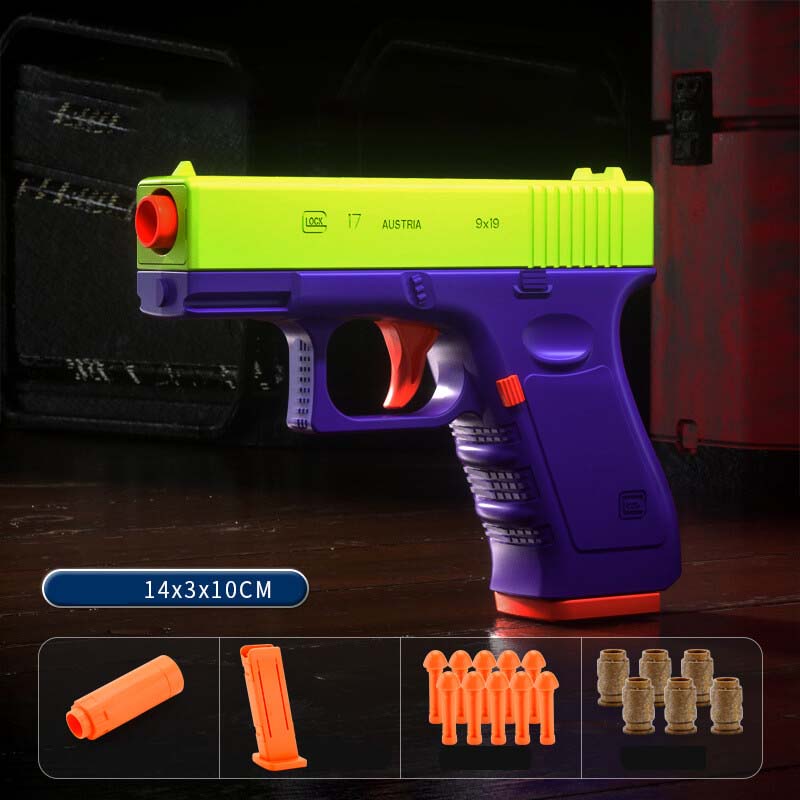 3D Printed Glock Shell Eject Blaster Fidget Stress Relief Toy Gun-Kublai-Kublai