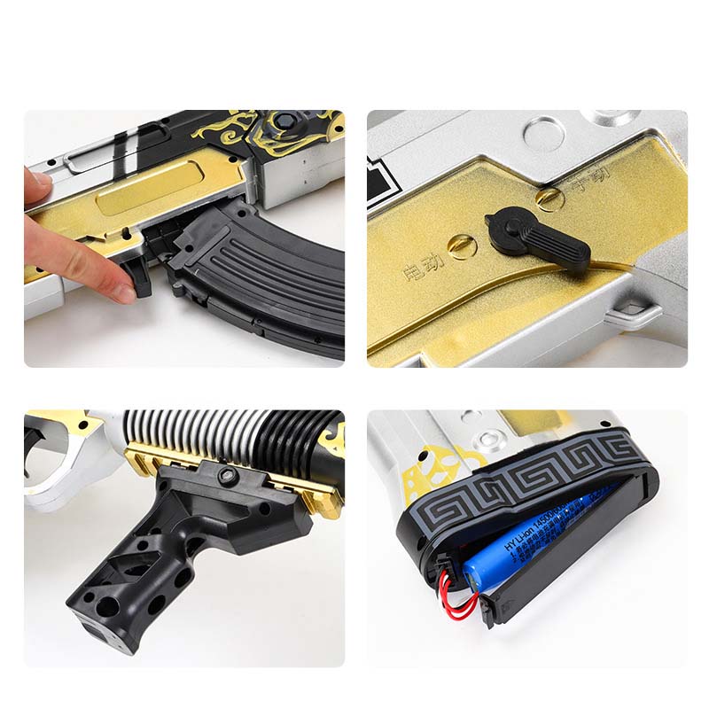 Golden QBZ Electric Mag-Fed Splatter Ball Blaster