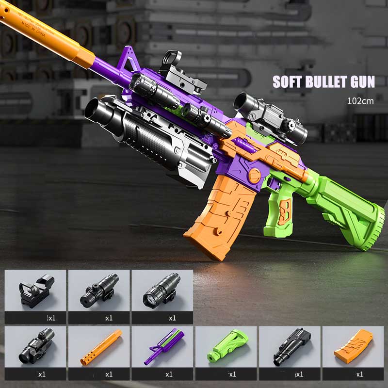 Semi Automatic Large HK416 Carrot Dart Blaster