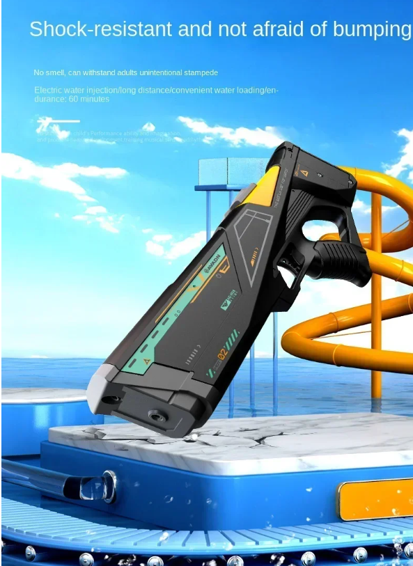 Double outlet shooting water gunT03-black