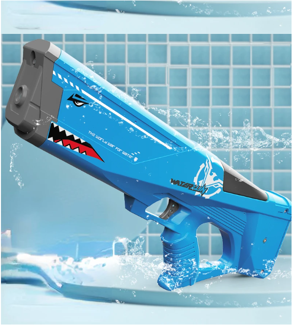 Shark electric water gun self-priming T02-blue