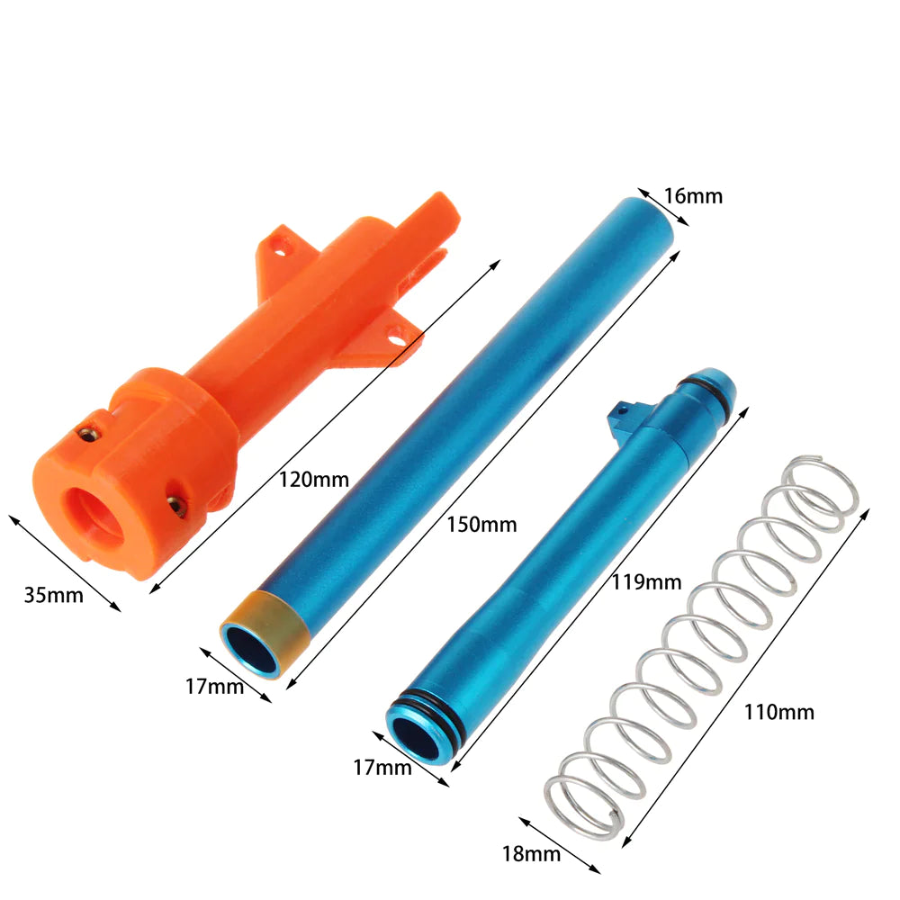 Worker Stefan Short Dart Upgrade with Adaptor Kits for Nerf N-Strike Elite Delta Trooper-Kublai-Kublai