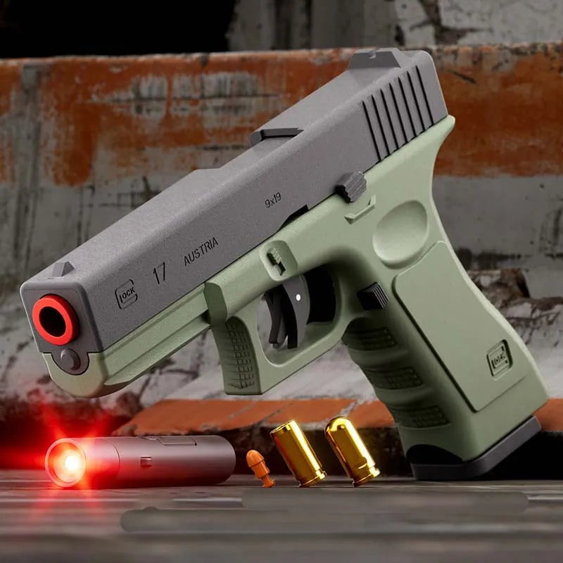 Glock Shell Ejecting Laser Tag Foam Dart Blaster
