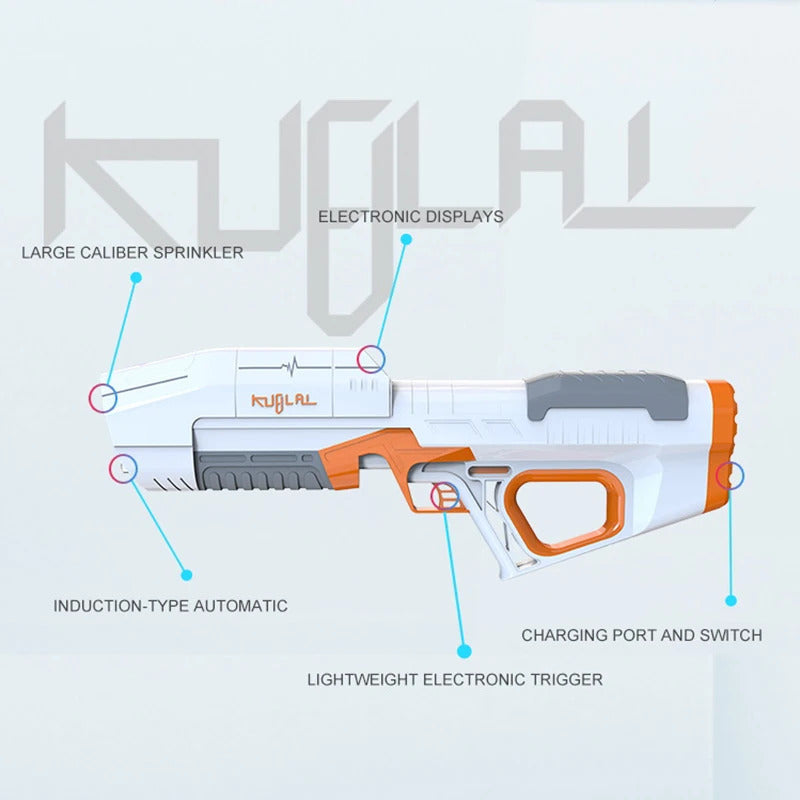 KUBLAI S1 Electric Squirt Automated Refill Water Gun Pool Beach Party Funny Toy Summer Game Blaster