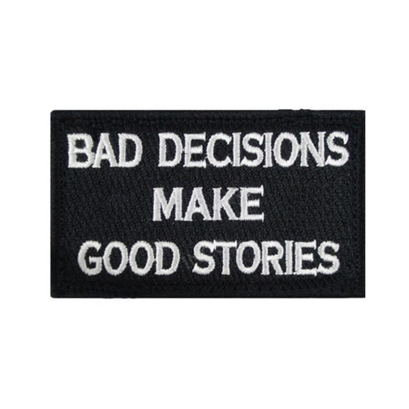 Skull Embroidered Patch Funny Buzzword Military Slogan Sticker Decal Army Operator with Hook and Loop Tactical Patches-Tactical Accessories-Kublai-4-Kublai