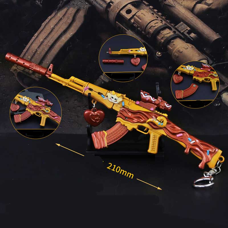 Sweet Heart Skin AKM Keychain-Toy Gun Keychains-Kublai-Kublai