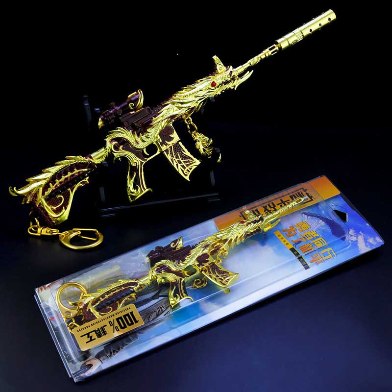 M416 Five Claw Golden Dragon Keychain-Toy Gun Keychains-Kublai-Kublai