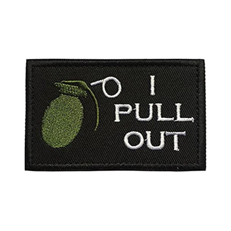 Skull Embroidered Patch Funny Buzzword Military Slogan Sticker Decal Army Operator with Hook and Loop Tactical Patches-Tactical Accessories-Kublai-29-Kublai