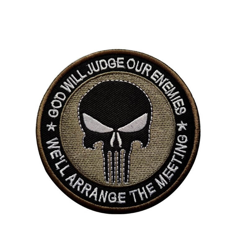 3D Embroidered Hook Patches Tactical Punisher Military Patch for Clothing Backpack Stickers Embroidery Badge-Tactical Accessories-Kublai-K-Kublai
