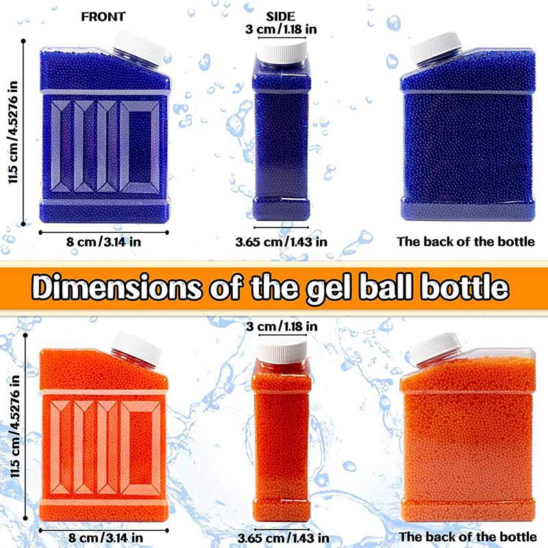 80000pcs 7-8mm Gel Ball Refill with Bottles - Color Blue+Orange (US Stock)-water beads-Kublai-Kublai