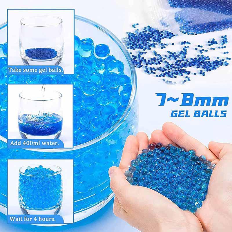 8 Packs 7-8mm Gel Ball Beads Refill with 8 Colors (US Stock)-water beads-Kublai-Kublai