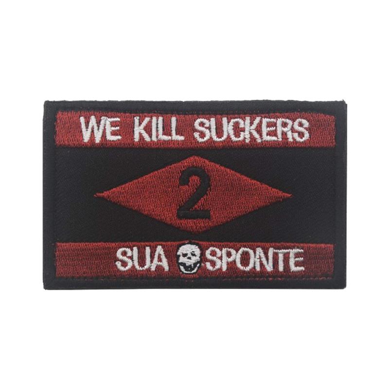Skull Embroidered Patch Funny Buzzword Military Slogan Sticker Decal Army Operator with Hook and Loop Tactical Patches-Tactical Accessories-Kublai-30-Kublai