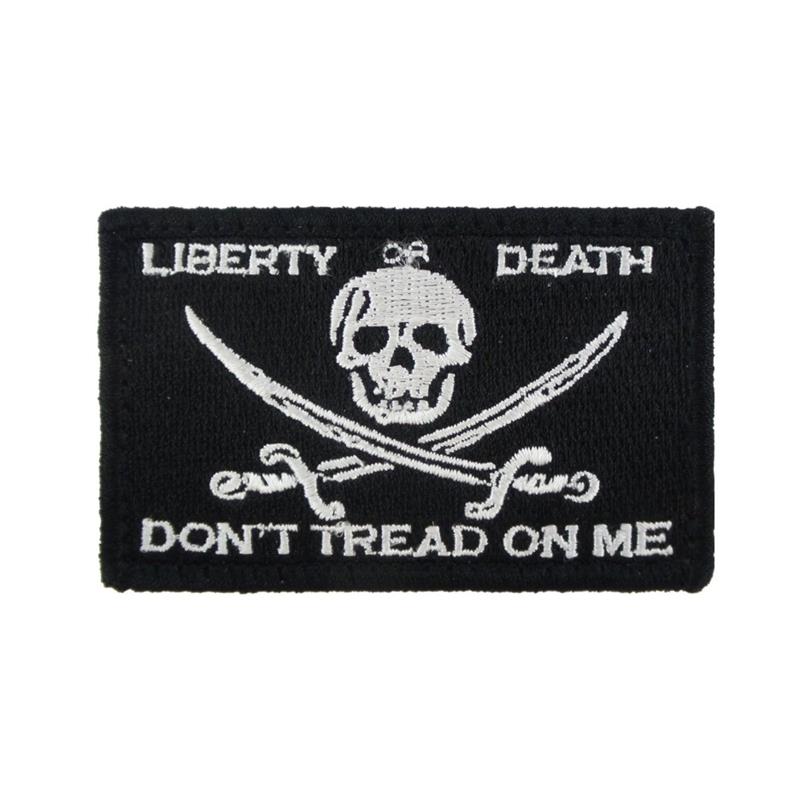 Skull Embroidered Patch Funny Buzzword Military Slogan Sticker Decal Army Operator with Hook and Loop Tactical Patches-Tactical Accessories-Kublai-13-Kublai