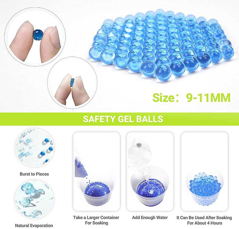 Electric 9-11mm YT634 Gellyball Gel Ball Blaster can Manual Shoot Foam Darts-gel blaster-Kublai-Kublai