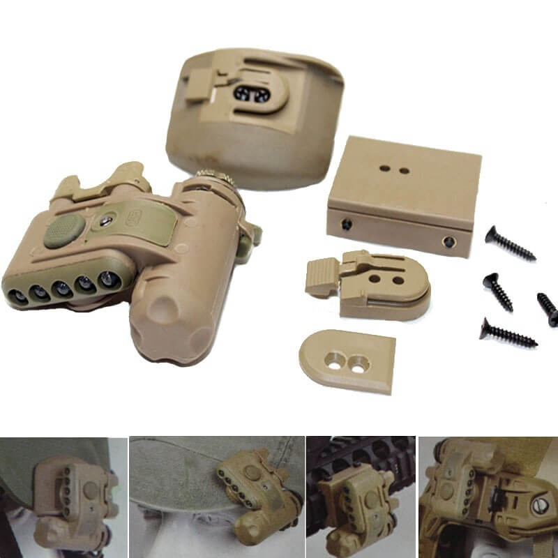Element EX029 Airsoft Helmet Light Set Gen2 Red White Lamp IR Laser-Tactical Flashlights-Kublai-Kublai