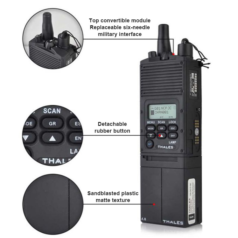 Can be modified with PRC148/152 Walkie-talkie Radio Shell 1:1 PRC148 Dummy Radio Case Airsoft Tactical Headset Accessories-Tactical Accessories-Kublai-Kublai