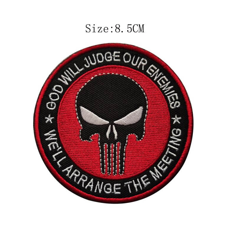3D Embroidered Hook Patches Tactical Punisher Military Patch for Clothing Backpack Stickers Embroidery Badge-Tactical Accessories-Kublai-I-Kublai