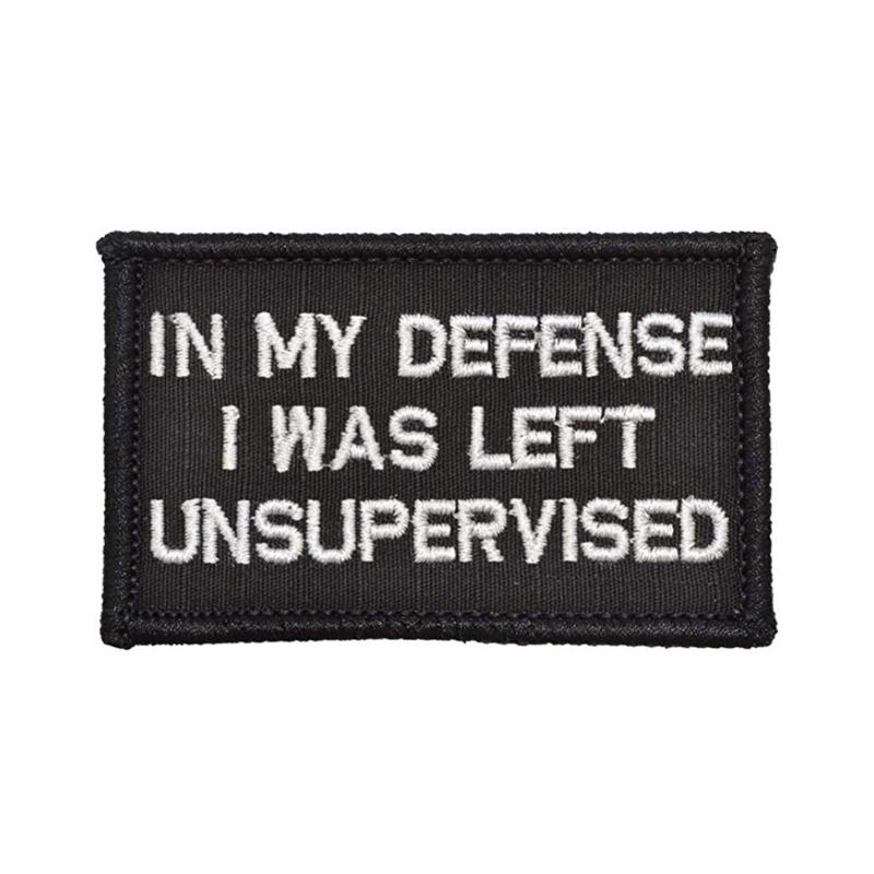 Skull Embroidered Patch Funny Buzzword Military Slogan Sticker Decal Army Operator with Hook and Loop Tactical Patches-Tactical Accessories-Kublai-18-Kublai