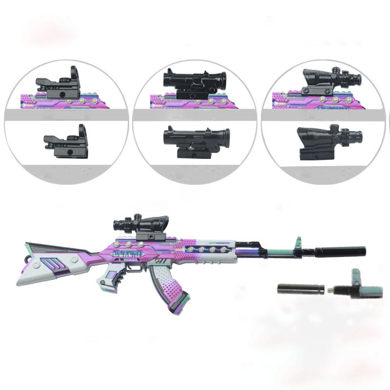 PUBG AKM Dazzle Purple Melody Keychain-Toy Gun Keychains-Kublai-Kublai