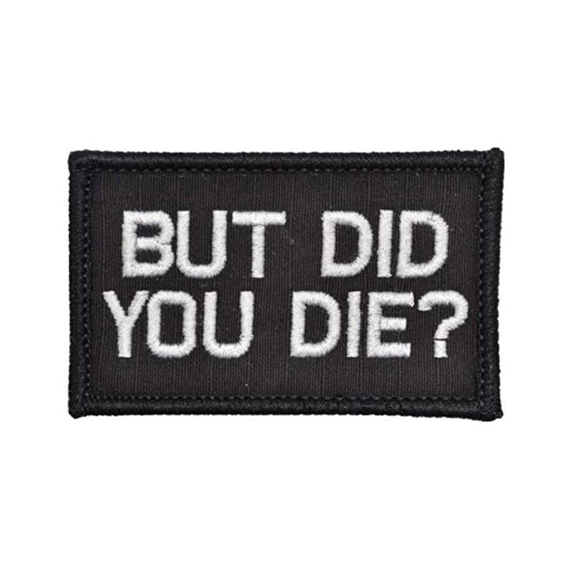 Skull Embroidered Patch Funny Buzzword Military Slogan Sticker Decal Army Operator with Hook and Loop Tactical Patches-Tactical Accessories-Kublai-10-Kublai