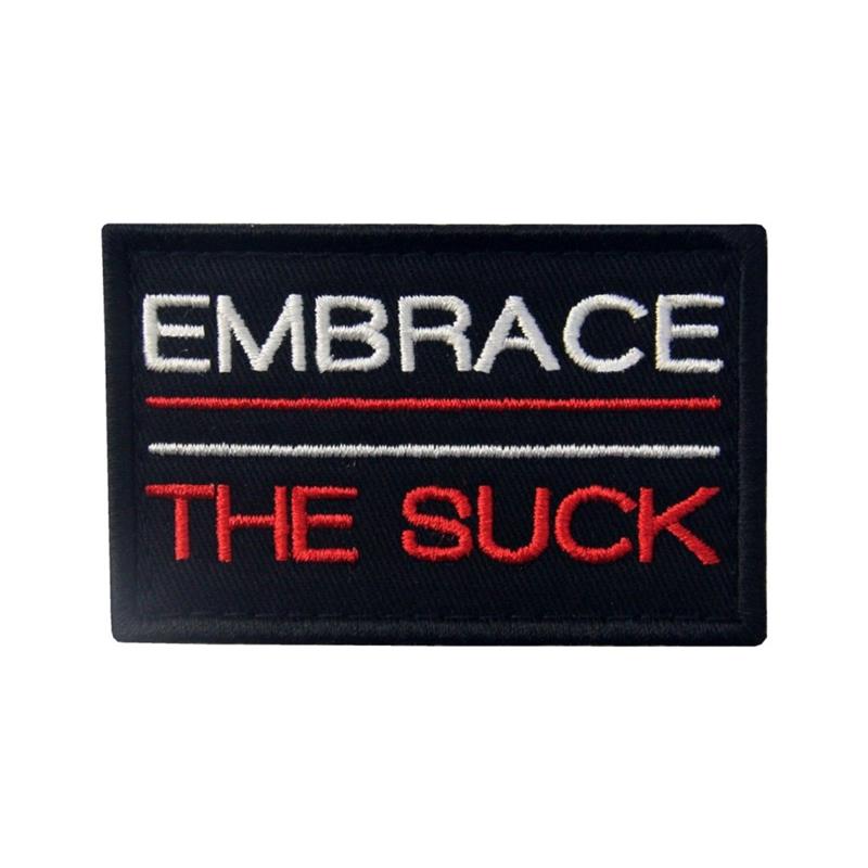 Skull Embroidered Patch Funny Buzzword Military Slogan Sticker Decal Army Operator with Hook and Loop Tactical Patches-Tactical Accessories-Kublai-32-Kublai