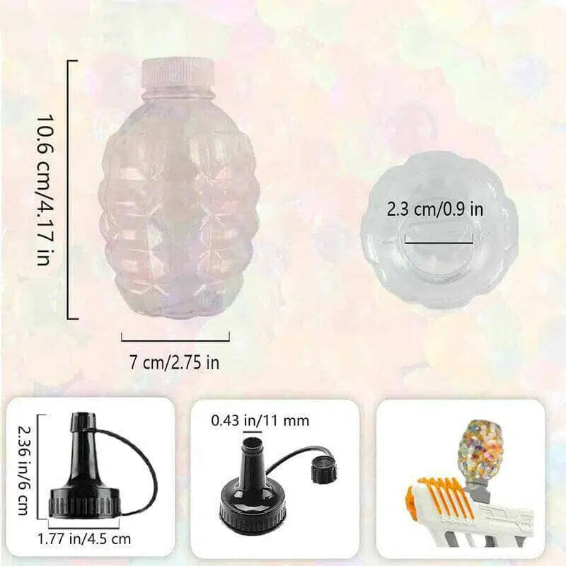 40000pcs Mix Color 7-8mm Gel Ball with Hopper Bottle and Load Cap (US Stock)-water beads-Kublai-Kublai