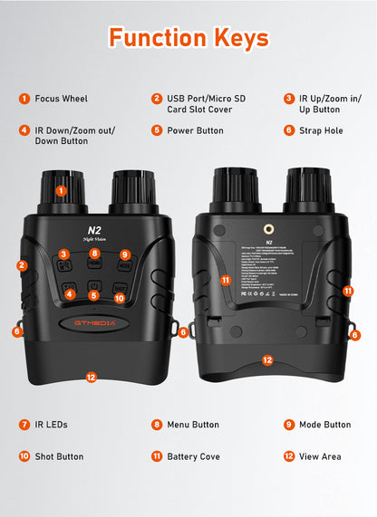 GTMEDIA N2 Infrared Binocular Night Vision