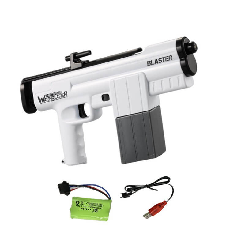 Electric Large Capacity Automatic Water Gun Toys 375CC for Summer Pool Party Beach Outdoor Activities-Biu Blaster-white-Uenel