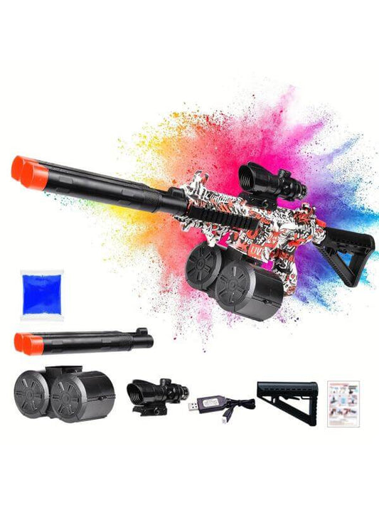 M416 Double Barreled Gel Blaster Splatter Ball Gun-Kublai-Kublai