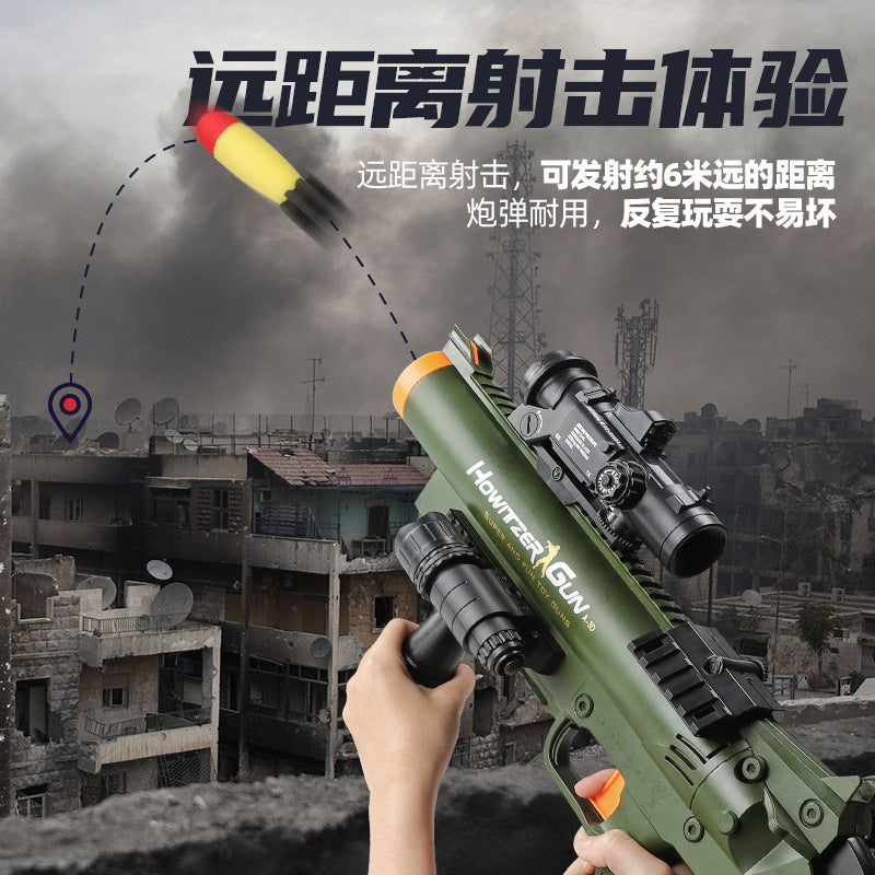 CRJ Soft Eva Bullet Rocket Launcher Howitzer Toy Gun-Kublai-Kublai