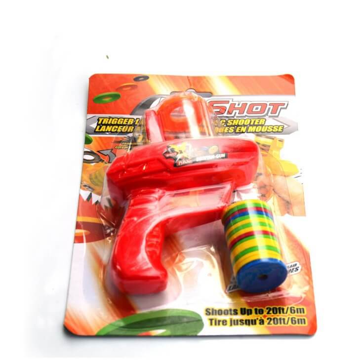 Children Classic Foam Disc Launcher Zip Shot Shooter Toy-Kublai-Kublai