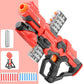 XH Manual Clip-Fed Sci-Fi Foam Dart Blaster w/ Target-Kublai-red-Kublai
